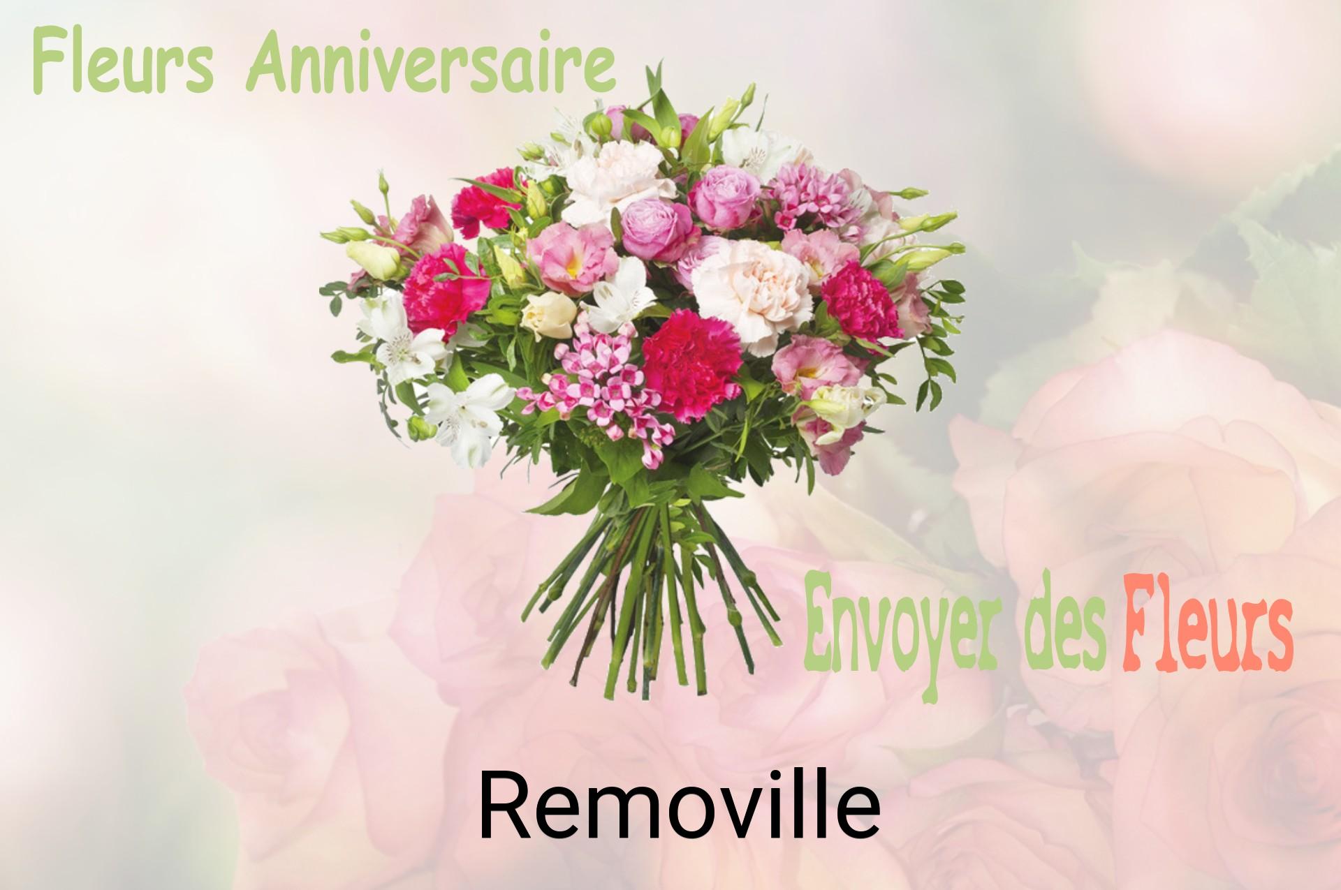 Bouquet de fleurs d’anniversaire livré à Removille